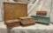 Lot of Sewing Baskets and Rattan Laundry Hamper