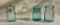 Three Blue Jars and a Pitcher