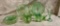 Green Indiana Glass Tiara Cantilly Glass