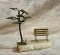 Brass Tree Sculpture on Stone