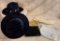 Lot of Five Vintage Purses and Hats in a Hat Box