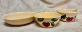 Watt Pottery/Oven Ware Apple Bowls