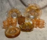 Amber/Marigold Glass Lot