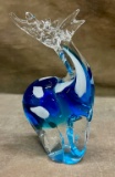 Vintage Hand-Blown Art Glass Deer
