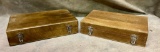 Two Wooden Thialand Silverware Boxes