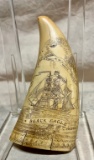 Reproduction Scrimsaw of Black Eagle