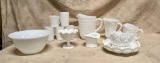 Lot of Milk Glass Items