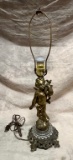Vintage Figural of a Winged Cherub Table Lamp