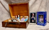 Wooden Box for Storage and Dolls