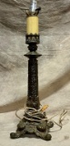 Vintage Cast Metal Table Lamp Base