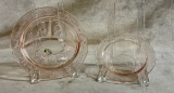Tiara Nursery Rhymes Pink Glass Items