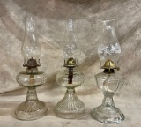 Lot of Three Oil Lamps