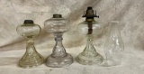 Lot of Three Oil Lamps