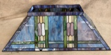 Rectangular Stained Glass Lamp Shade