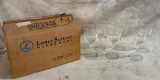 Libbey Glasses in Box with Etching