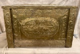 Hammered Brass Decorative Trunk