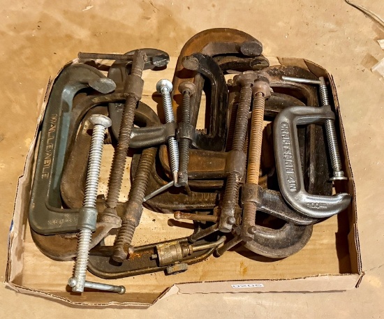Group of Twelve C-Clamps