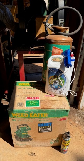 Weed Eater Brand Gas Powered Blower/Vac with Unico Sprayer and More