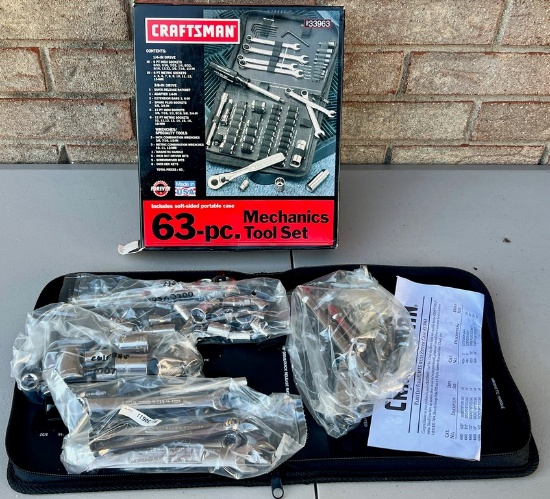 Craftsman Sixty-Three Piece Tool Set in Case