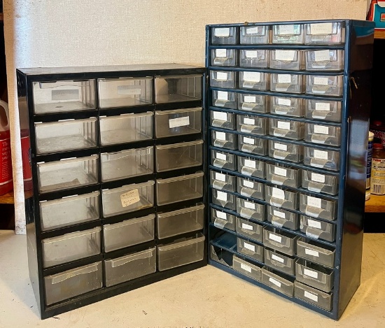 Two Multi-Drawer Small Parts Storage Cabinets