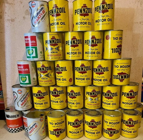 2 Boxes Empty Composite Oil Cans