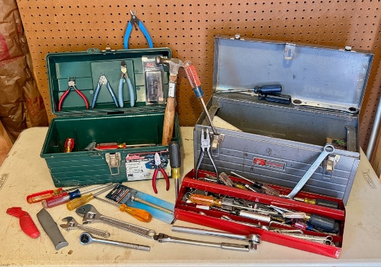 Nice Metal Craftsman Tool Chest And Popular Mechanics Plastic Box