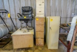 Chair, Desks and Filing Cabinets