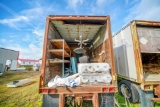 Contents of Storage Trailer, Rolls of Plastic