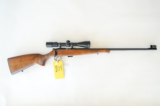 CZ 455 22 cal. LR, Serial # C125522, with Nikon Prostaff 3x9 scope, hooded front sight, checkered