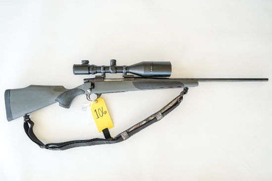 Weatherby Vanguard, 7mm Rem Mag, synthetic Monte Carlo stock, new sling, with 3x12x56 IR. Guide Gear