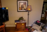 Picture, End Table, Decorative Box and Lamp