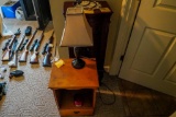 Jewelry Box, Night Stand and Lamp