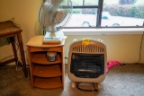 Propane Heater & Shelf and Fan