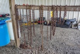 Log Chains Hanging on Board