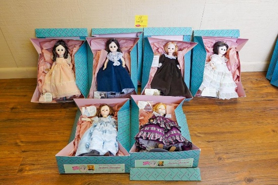 (6)Madame Alexander First Lady Doll Collection Second Series 1507-1521 All in Original Boxes With