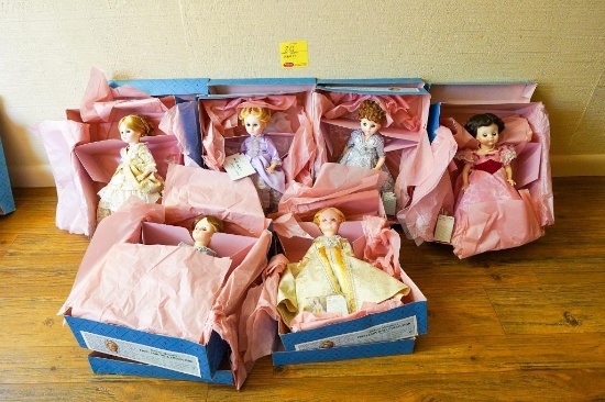 (6)Madame Alexander Fist Lady Doll Collection Fourth Series 1420-1425 All in Original Boxes With