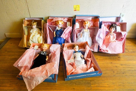 (6)Madame Alexander First Lady Doll Collection Fifth Series 1426-1431 All in Original Boxes With
