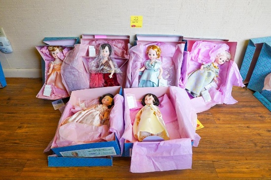 (6) Madame Alexander First Lady Doll Collection Sixth Series 1432-1437 All in Original Boxes Except