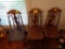 3 Oak Antique Spindle Back Chairs