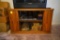Wooden TV Stand, TV, Games, VCR and DVD Player
