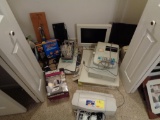 Lot of Old Computer Monitors, Point of Sale Cash Register System, Modem and misc electronics