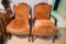 Pair of Animal Print Upholstered Arm Chairs