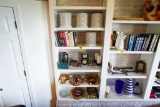 Contents of Section of Shelves, Italian Wall Hangings, Candles
