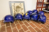 (8) MLB Kansas City Royal Baseball Batting Helmets