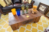 Rustic Solid Wood Coffee Table & Designer Décor Items