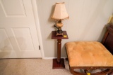 Lamp Table with Lamp