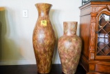 Pair of Urns, 38 Inch & 30 Inch