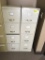 4-drawer file cabinets, 2pc