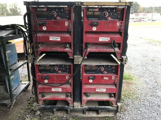 4-pack Red-D-Arc welder rack
