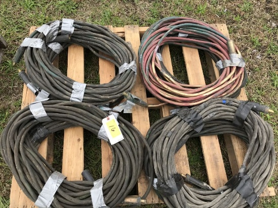 welding leads, approximately 800'